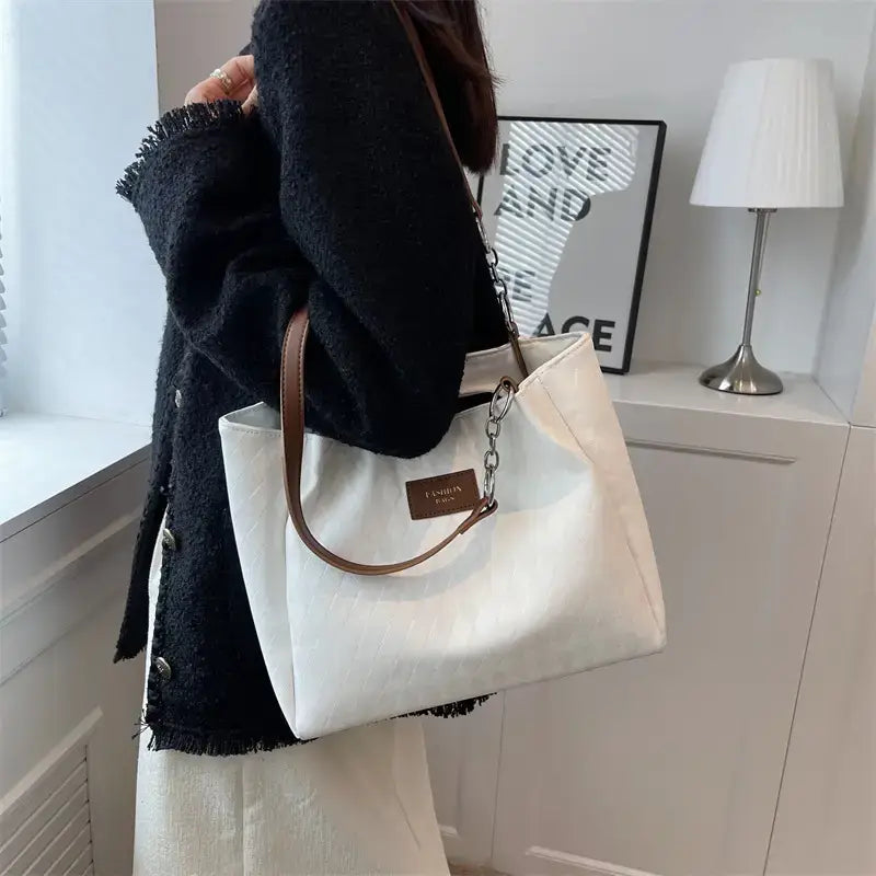 Women large capacity shoulder tote bag