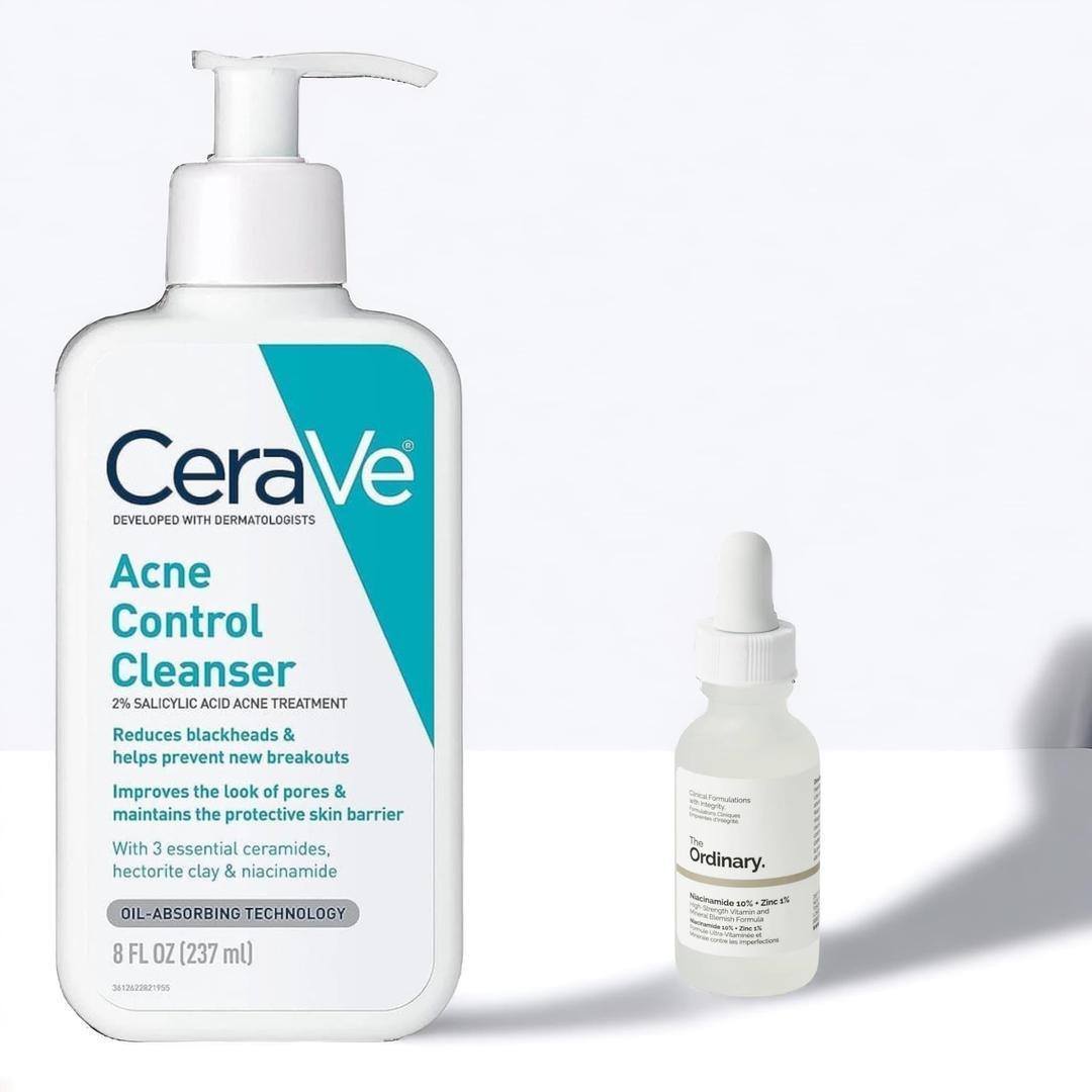 CearVe ance cleanser + the ordinary seram bundle