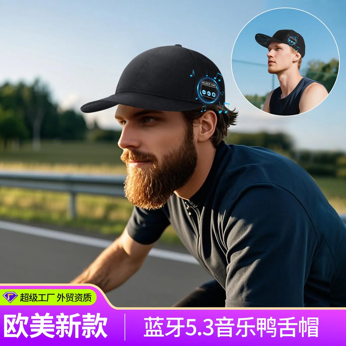 Bluetooth hedphone cap for spots