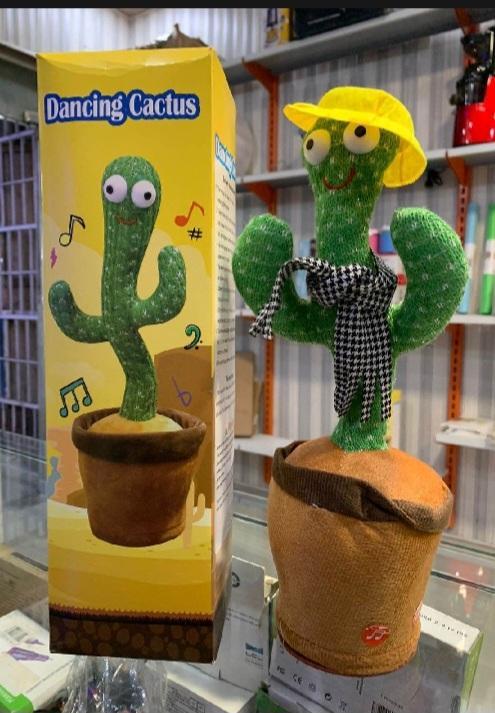 Dancing  cactus plush toy green musical for kids