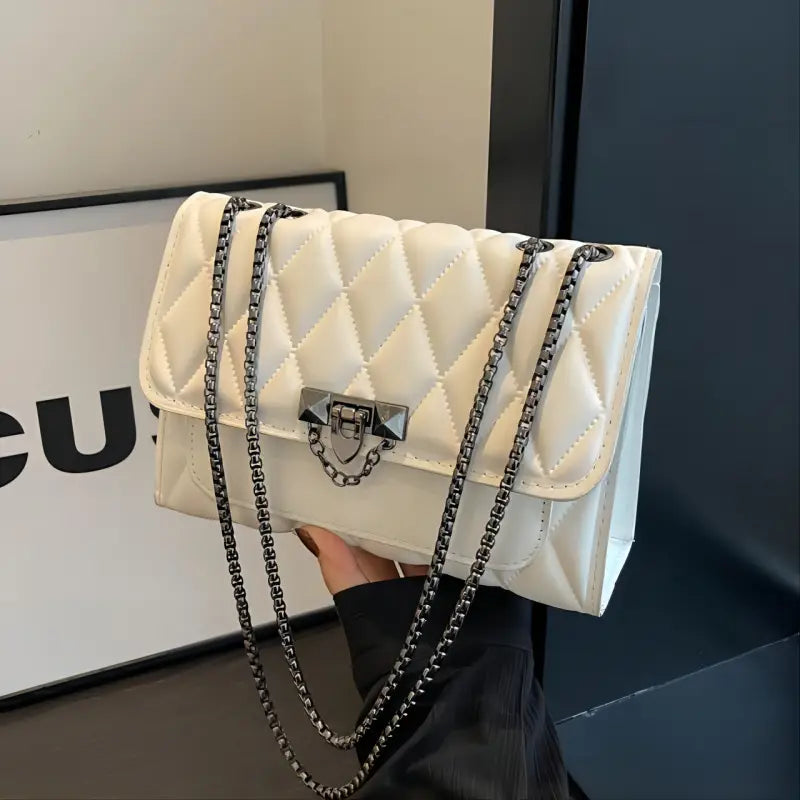 Rhombic chain crossbody bagfor women