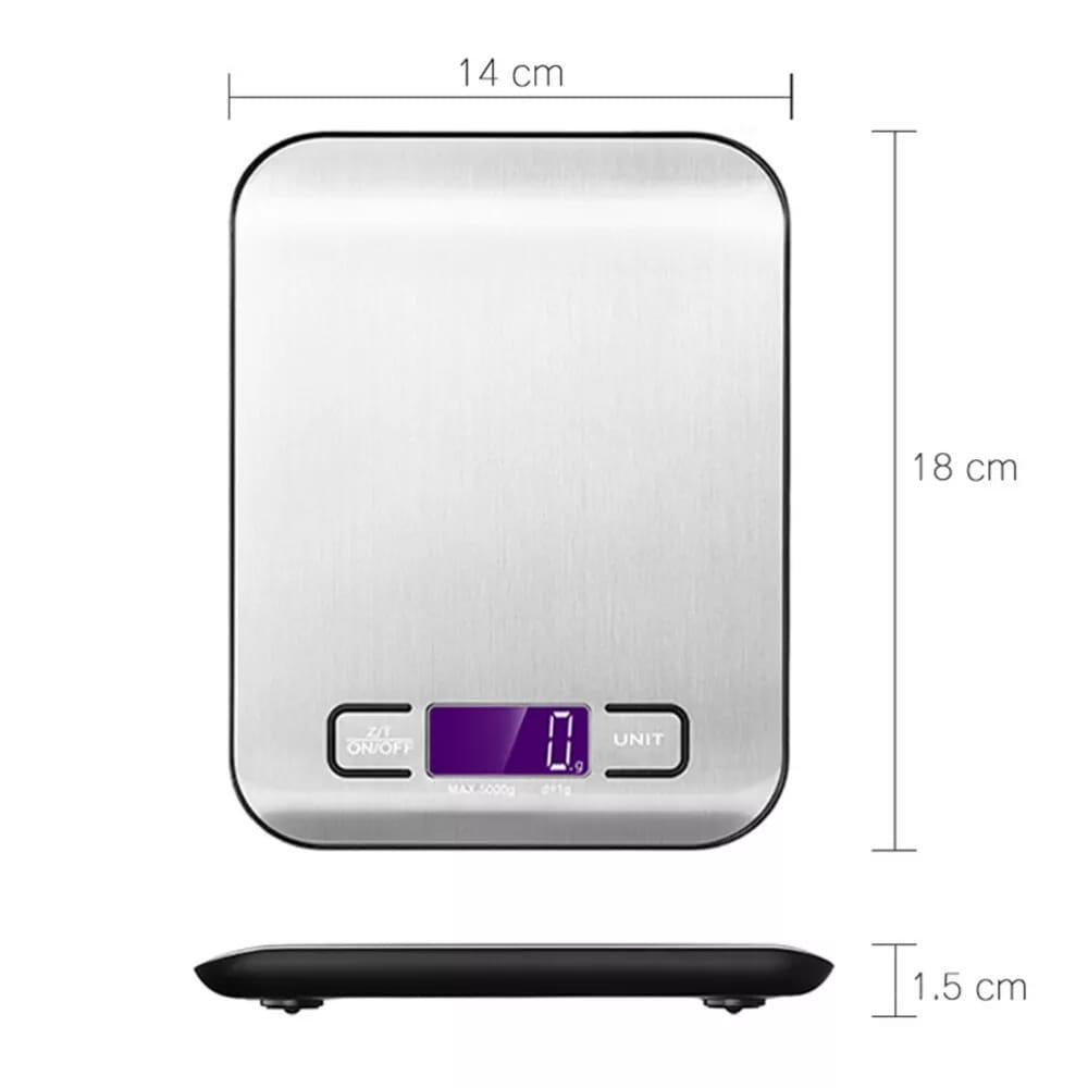 Stainless-steel kitchen scale