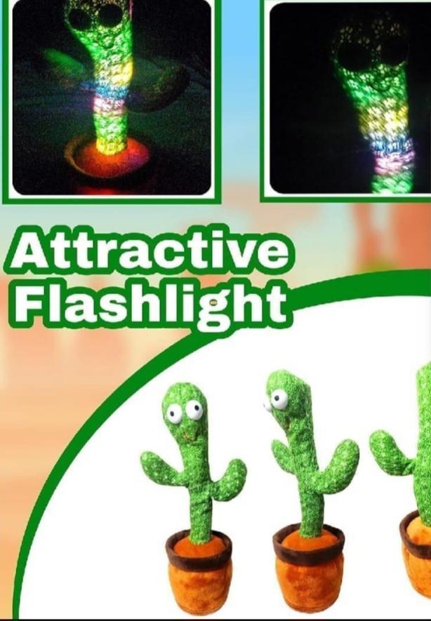 Dancing  cactus plush toy green musical for kids