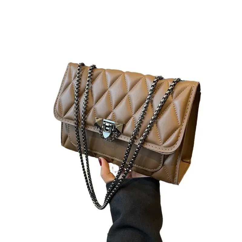 Rhombic chain crossbody bagfor women