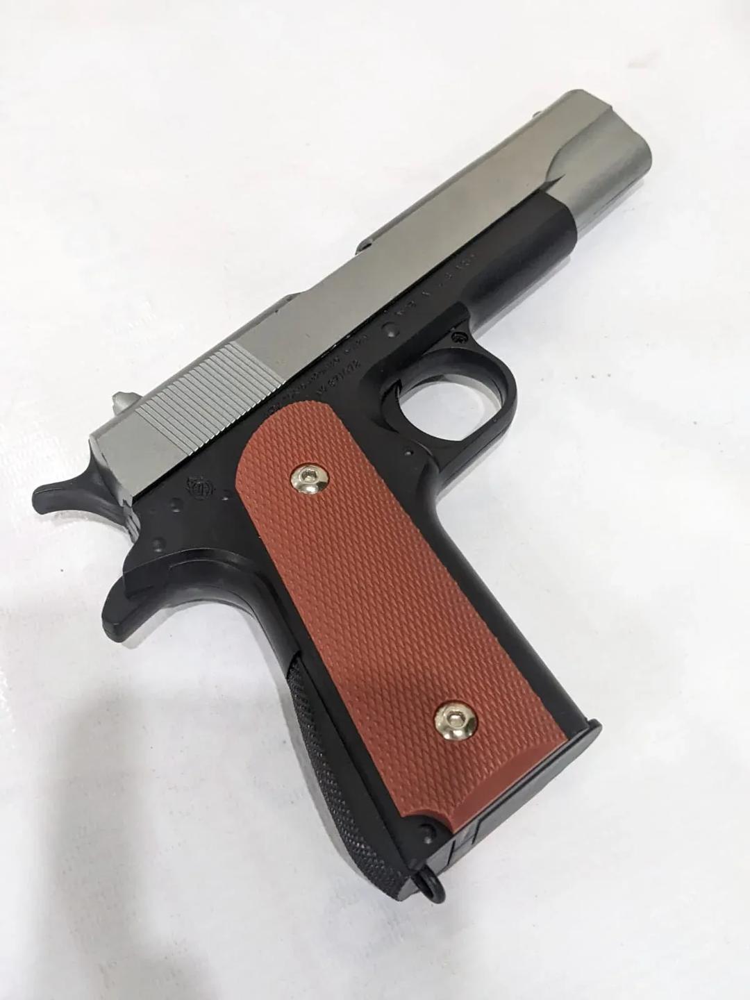Stainless steel toy gun for boys outdoor play