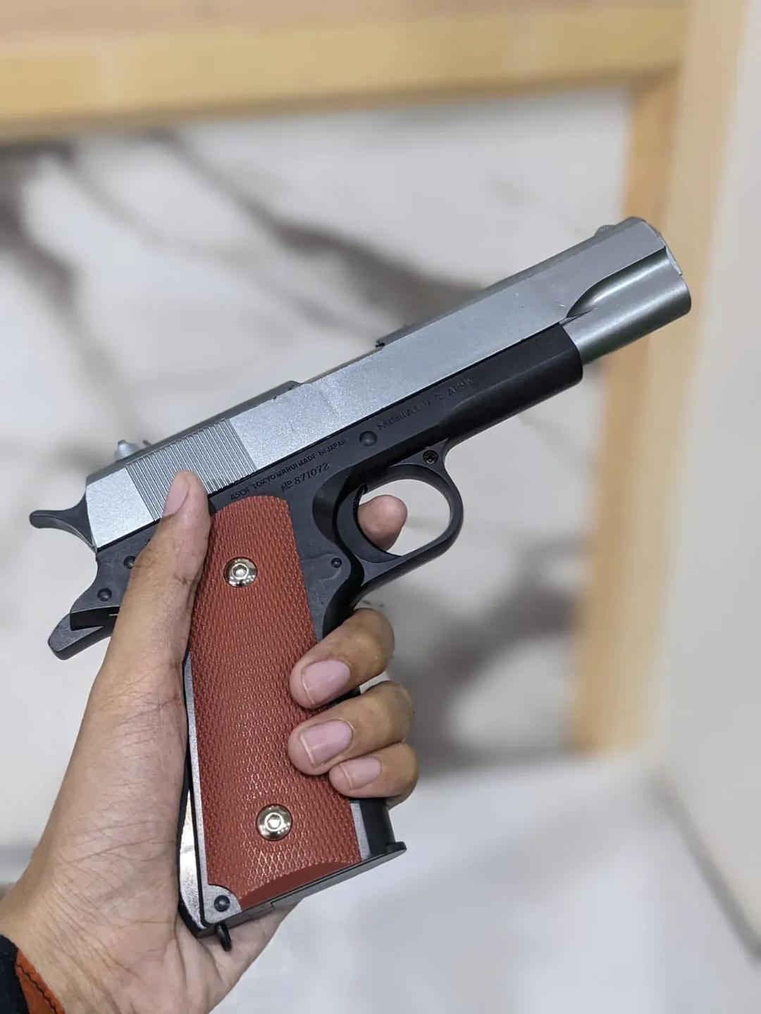 Stainless steel toy gun for boys outdoor play